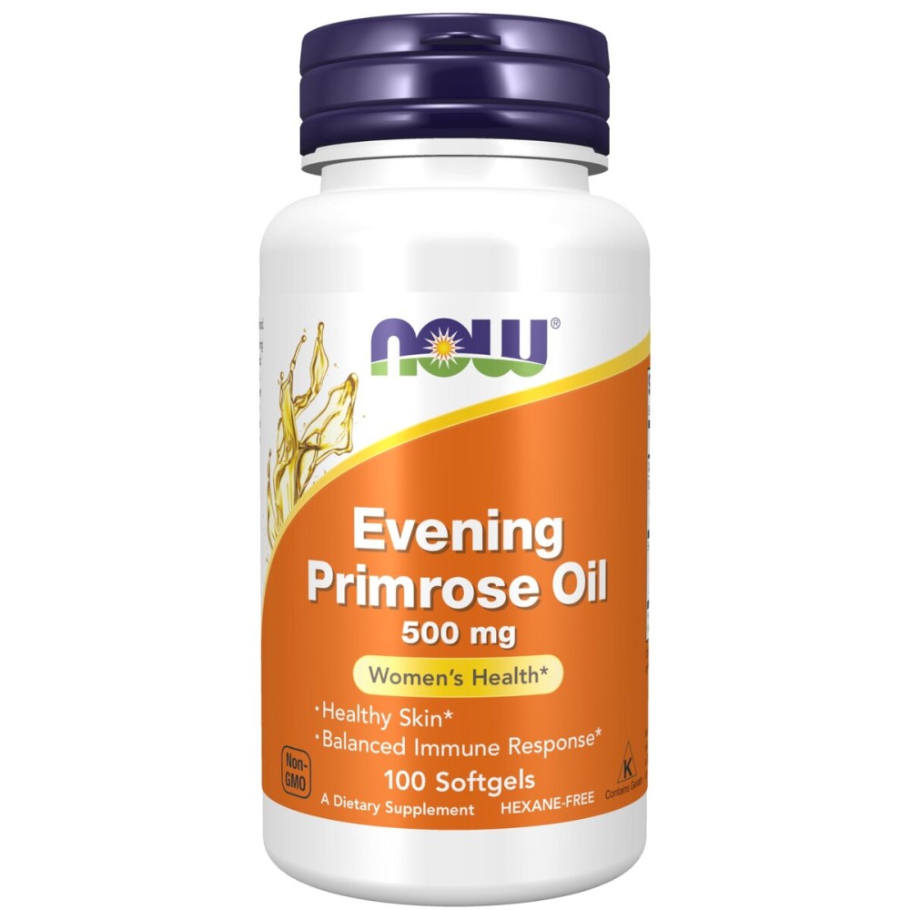 NOW Foods Supplements, Evening Primrose Oil 500 mg with Naturally Occurring GLA (Gamma-Linolenic Acid), 100 Softgels NOW Foods Supplements, Evening Primrose Oil 500 mg with Naturally Occurring GLA (Gamma-Linolenic Acid), 100 Softgels