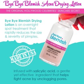 Bye Bye Blemish Acne Drying Lotion, Reduce Pimples Overnight 1oz, 1-Pack Bye Bye Blemish Acne Drying Lotion, Reduce Pimples Overnight 1oz, 1-Pack