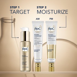 RoC Retinol Correxion Deep Wrinkle Anti-Aging Night Cream, Daily Face Moisturizer with Shea Butter, Glycolic Acid and Squalane, Skin Care Treatment, 1 Ounces (Packaging May Vary) RoC Retinol Correxion Deep Wrinkle Anti-Aging Night Cream, Daily Face Moisturizer with Shea Butter, Glycolic Acid and Squalane, Skin Care Treatment, 1 Ounces (Packaging May Vary)