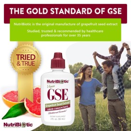 NutriBiotic - GSE, 2 Oz Liquid | The Original Grapefruit Seed Extract Premium Concentrate with Bioflavonoids | Potent Immune & Overall Health Support | Vegan, Gluten Free, Non-GMO