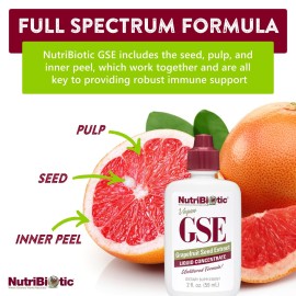 NutriBiotic - GSE, 2 Oz Liquid | The Original Grapefruit Seed Extract Premium Concentrate with Bioflavonoids | Potent Immune & Overall Health Support | Vegan, Gluten Free, Non-GMO