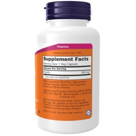 NOW Foods Supplements, Inositol 500 mg, Healthy Membrane Function*, Cellular Health*, 100 Veg Capsules NOW Foods Supplements, Inositol 500 mg, Healthy Membrane Function*, Cellular Health*, 100 Veg Capsules
