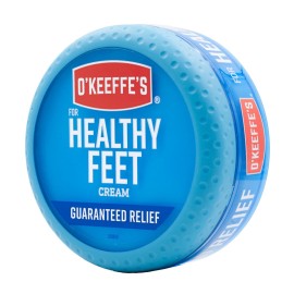 O\'Keeffe\'s for Healthy Feet Foot Cream; Guaranteed Relief for Extremely Dry; Cracked Feet; Instantly Boosts Moisture Levels; 3.2 Ounce Jar; (Pack of 1)