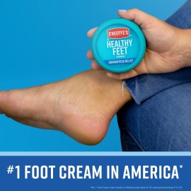 O\'Keeffe\'s for Healthy Feet Foot Cream; Guaranteed Relief for Extremely Dry; Cracked Feet; Instantly Boosts Moisture Levels; 3.2 Ounce Jar; (Pack of 1) O\'Keeffe\'s for Healthy Feet Foot Cream; Guaranteed Relief for Extremely Dry; Cracked Feet; Instantly Boosts Moisture Levels; 3.2 Ounce Jar; (Pack of 1)