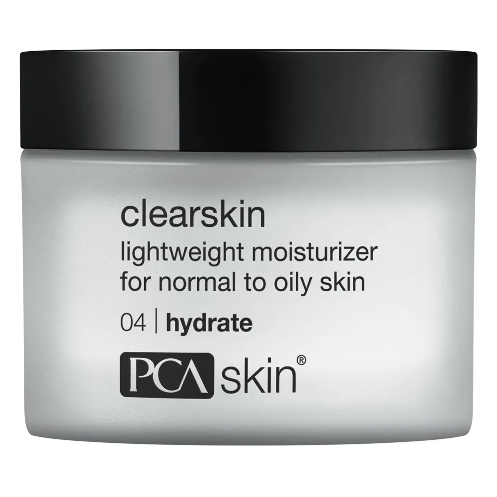 PCA SKIN Clearskin Lightweight Face Moisturizer for Oily Skin, Daily Hydrating Facial Moisturizer for Oily, Acne-Prone, and Sensitive Skin, Quick Absorbing, Reduces Discolorations, 1.7 oz Jar PCA SKIN Clearskin Lightweight Face Moisturizer for Oily Skin, Daily Hydrating Facial Moisturizer for Oily, Acne-Prone, and Sensitive Skin, Quick Absorbing, Reduces Discolorations, 1.7 oz Jar