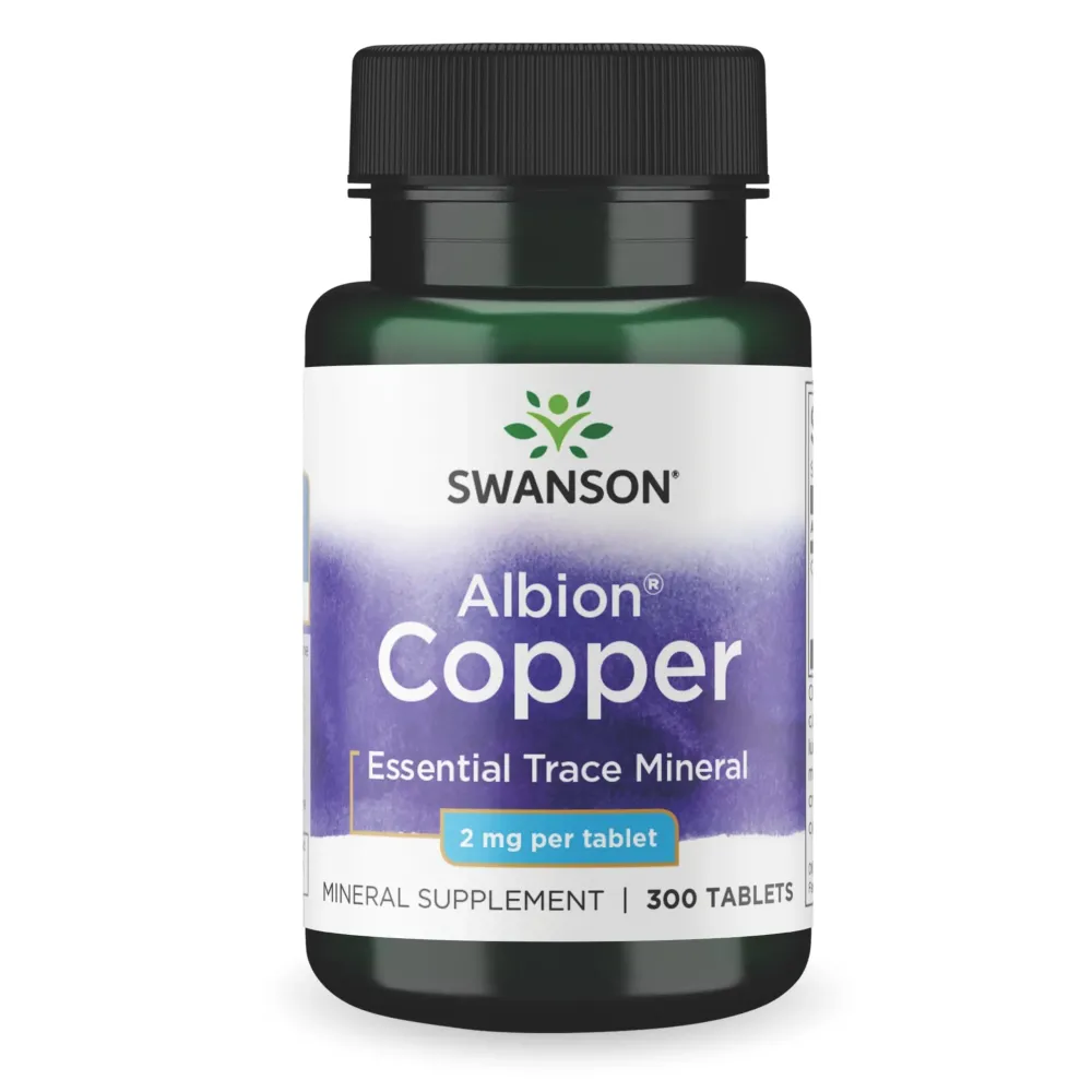 Swanson Copper Mineral Supplement - 2 mg (Copper Chelate) - Antioxidant, Immune System, and Cell Support - 300 Tablets Swanson Copper Mineral Supplement - 2 mg (Copper Chelate) - Antioxidant, Immune System, and Cell Support - 300 Tablets