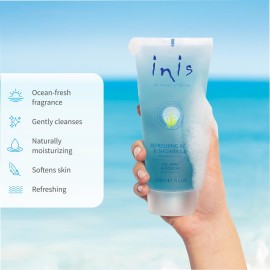 Inis the Energy of the Sea Refreshing Bath and Shower Gel - Sulfate Free Body Wash for Women and Men - Ocean Fresh Fragrance - 7 Fluid Ounce Inis the Energy of the Sea Refreshing Bath and Shower Gel - Sulfate Free Body Wash for Women and Men - Ocean Fresh Fragrance - 7 Fluid Ounce