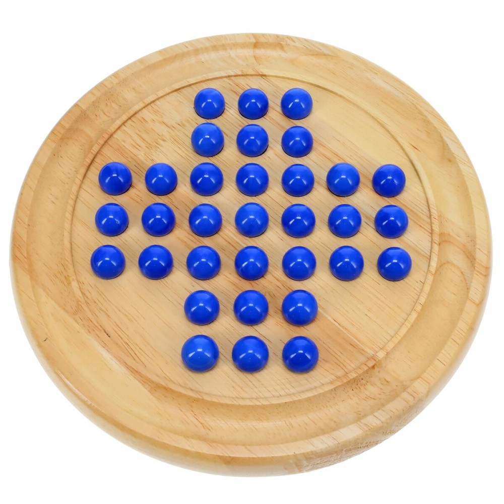 WE Games Solid Wood Marble Solitaire Game, Blue Glass Marbles Game, Marble Board Game, Wooden Games, Table Games, Home Decor, Marble Game Great for Living Room Decor, Birthday Gifts, Coffee Table Game WE Games Solid Wood Marble Solitaire Game, Blue Glass Marbles Game, Marble Board Game, Wooden Games, Table Games, Home Decor, Marble Game Great for Living Room Decor, Birthday Gifts, Coffee Table Game