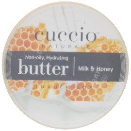 Cuccio Naturale Butter Blends - Ultra-Moisturizing, Renewing, Smoothing Scented Body Cream - Deep Hydration For Dry Skin Repair - Made With Natural Ingredients - Milk & Honey - 8 Oz