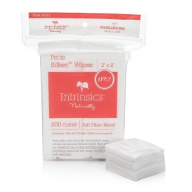 Intrinsics Petite Silken Wipes - 2x2 4-Ply Lint-Free Cotton Pads - Low-Absorbent, Soft, and Biodegradable - (200 Count ) Intrinsics Petite Silken Wipes - 2x2 4-Ply Lint-Free Cotton Pads - Low-Absorbent, Soft, and Biodegradable - (200 Count )