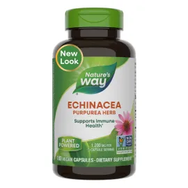 Nature\'s Way Echinacea Purpurea Herb, Immune Support*, 1,200 mg per 3- Capsule Serving, Non-GMO Project Verified, Vegan, 180 Capsules Nature\'s Way Echinacea Purpurea Herb, Immune Support*, 1,200 mg per 3- Capsule Serving, Non-GMO Project Verified, Vegan, 180 Capsules