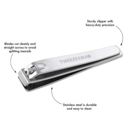 Tweezerman Toenail Clipper for Women and Men Stainless Steel Tweezerman Toenail Clipper for Women and Men Stainless Steel