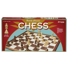 Family Classics Chess by Pressman - with Folding Board and Full Size Chess Pieces Family Classics Chess by Pressman - with Folding Board and Full Size Chess Pieces
