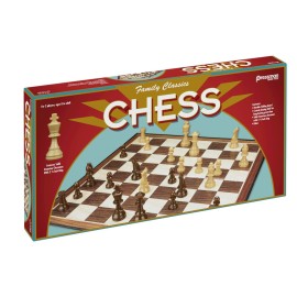 Family Classics Chess by Pressman - with Folding Board and Full Size Chess Pieces Family Classics Chess by Pressman - with Folding Board and Full Size Chess Pieces