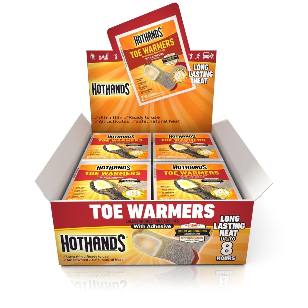 HotHands Toe Warmers - Long Lasting, Odorless, Air Activated - Up to 8 Hours of Heat - 40 Pair HotHands Toe Warmers - Long Lasting, Odorless, Air Activated - Up to 8 Hours of Heat - 40 Pair