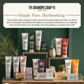 The Grandpa Soap Company Pine Tar Shampoo - Cleanses and Moisturizes Dry Scalp, With Pine Tar and Tea Tree Oil, All Hair Types, Vegan, Sulfates and Parabens Free, 8 Fl Oz The Grandpa Soap Company Pine Tar Shampoo - Cleanses and Moisturizes Dry Scalp, With Pine Tar and Tea Tree Oil, All Hair Types, Vegan, Sulfates and Parabens Free, 8 Fl Oz
