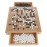 WE Games Go Game Set 12 Inch - Traditional Go Set with Pull-Out Storage Drawers, Portable Wood Veneer Goban, Strategy Board Games for Adults, Go Board Game