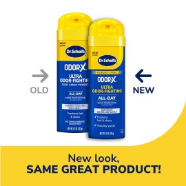 Dr. Scholl\'s ODOR-X ULTRA ODOR-FIGHTING POWDER SPRAY, 4.7 oz // Destroys Odors Instantly - All-Day Odor Protection - Freshens Feet & Shoes Dr. Scholl\'s ODOR-X ULTRA ODOR-FIGHTING POWDER SPRAY, 4.7 oz // Destroys Odors Instantly - All-Day Odor Protection - Freshens Feet & Shoes
