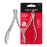 Revlon Half Jaw Cuticle Nipper, Manicure Tool for Nail Care, Hangnail Clipper, For More Precise Trims, Non-Slip Grip, Stainless Steel, 1 Count