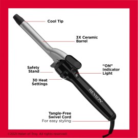 Revlon Perfect Heat Triple Ceramic Curling Iron | for Silky Smooth Tight Curls (3/4 in) Revlon Perfect Heat Triple Ceramic Curling Iron | for Silky Smooth Tight Curls (3/4 in)