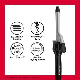 Revlon Perfect Heat Triple Ceramic Curling Iron | for Silky Smooth Tight Curls (3/4 in) Revlon Perfect Heat Triple Ceramic Curling Iron | for Silky Smooth Tight Curls (3/4 in)