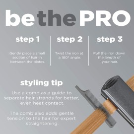 CONAIR INFINITIPRO Tourmaline Ceramic Flat Iron, 2-inch CONAIR INFINITIPRO Tourmaline Ceramic Flat Iron, 2-inch