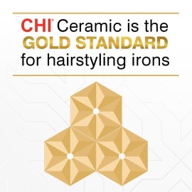 CHI Original Ceramic Flat Iron, Hair Straightener For A Smooth Finish, Floating Plates, Quick Heat Up, Analog On/Off Switch, 1 Styling Tool, Black CHI Original Ceramic Flat Iron, Hair Straightener For A Smooth Finish, Floating Plates, Quick Heat Up, Analog On/Off Switch, 1 Styling Tool, Black