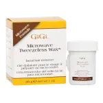 GiGi Microwave Tweezeless Wax - Non-Strip Facial Hair Remover, Honey-Infused, 1 oz