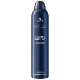 Alterna Caviar Working Hairspray | Buildable, Brushable Hold | Helps Control Frizz & Adds Shine | Sulfate Free, 7.4 Fl Oz (Packaging May Vary)