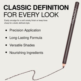 Palladio Wooden Eyeliner Pencil, Thin Pencil Shape, Easy Application, Firm yet Smooth Formula, Perfectly Outlined Eyes, Contour and Line, Long Lasting, Rich Pigment, Light Brown Palladio Wooden Eyeliner Pencil, Thin Pencil Shape, Easy Application, Firm yet Smooth Formula, Perfectly Outlined Eyes, Contour and Line, Long Lasting, Rich Pigment, Light Brown