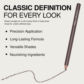 Palladio Wooden Eyeliner Pencil, Thin Pencil Shape, Easy Application, Firm yet Smooth Formula, Perfectly Outlined Eyes, Contour and Line, Long Lasting, Rich Pigment, Taupe Palladio Wooden Eyeliner Pencil, Thin Pencil Shape, Easy Application, Firm yet Smooth Formula, Perfectly Outlined Eyes, Contour and Line, Long Lasting, Rich Pigment, Taupe