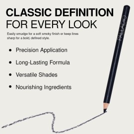 Palladio Wooden Eyeliner Pencil, Thin Pencil Shape, Easy Application, Firm yet Smooth Formula, Perfectly Outlined Eyes, Contour and Line, Long Lasting, Rich Pigment, Midnight Blue Palladio Wooden Eyeliner Pencil, Thin Pencil Shape, Easy Application, Firm yet Smooth Formula, Perfectly Outlined Eyes, Contour and Line, Long Lasting, Rich Pigment, Midnight Blue
