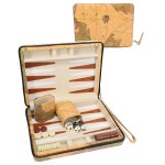 WE Games Magnetic Map Style Backgammon Board and Carrying Strap - Board Games for Adults, Travel Games, Travel Backgammon Sets for Adults