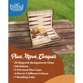 WE Games Magnetic Map Style Backgammon Board and Carrying Strap - Board Games for Adults, Travel Games, Travel Backgammon Sets for Adults WE Games Magnetic Map Style Backgammon Board and Carrying Strap - Board Games for Adults, Travel Games, Travel Backgammon Sets for Adults