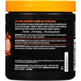 SoftSheen-Carson Let\'s Jam! Shining and Conditioning Hair Gel by Dark and Lovely, Extra Hold, All Hair Types, Styling Gel Great for Braiding, Twisting & Smooth Edges, Extra Hold, 14 oz SoftSheen-Carson Let\'s Jam! Shining and Conditioning Hair Gel by Dark and Lovely, Extra Hold, All Hair Types, Styling Gel Great for Braiding, Twisting & Smooth Edges, Extra Hold, 14 oz