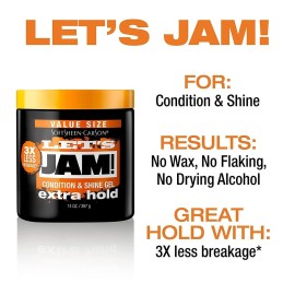SoftSheen-Carson Let\'s Jam! Shining and Conditioning Hair Gel by Dark and Lovely, Extra Hold, All Hair Types, Styling Gel Great for Braiding, Twisting & Smooth Edges, Extra Hold, 14 oz SoftSheen-Carson Let\'s Jam! Shining and Conditioning Hair Gel by Dark and Lovely, Extra Hold, All Hair Types, Styling Gel Great for Braiding, Twisting & Smooth Edges, Extra Hold, 14 oz