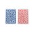 Copag 1546 Design 100% Plastic Playing Cards, Poker Size (Standard) Red/Blue (Regular Index, 1 Set)