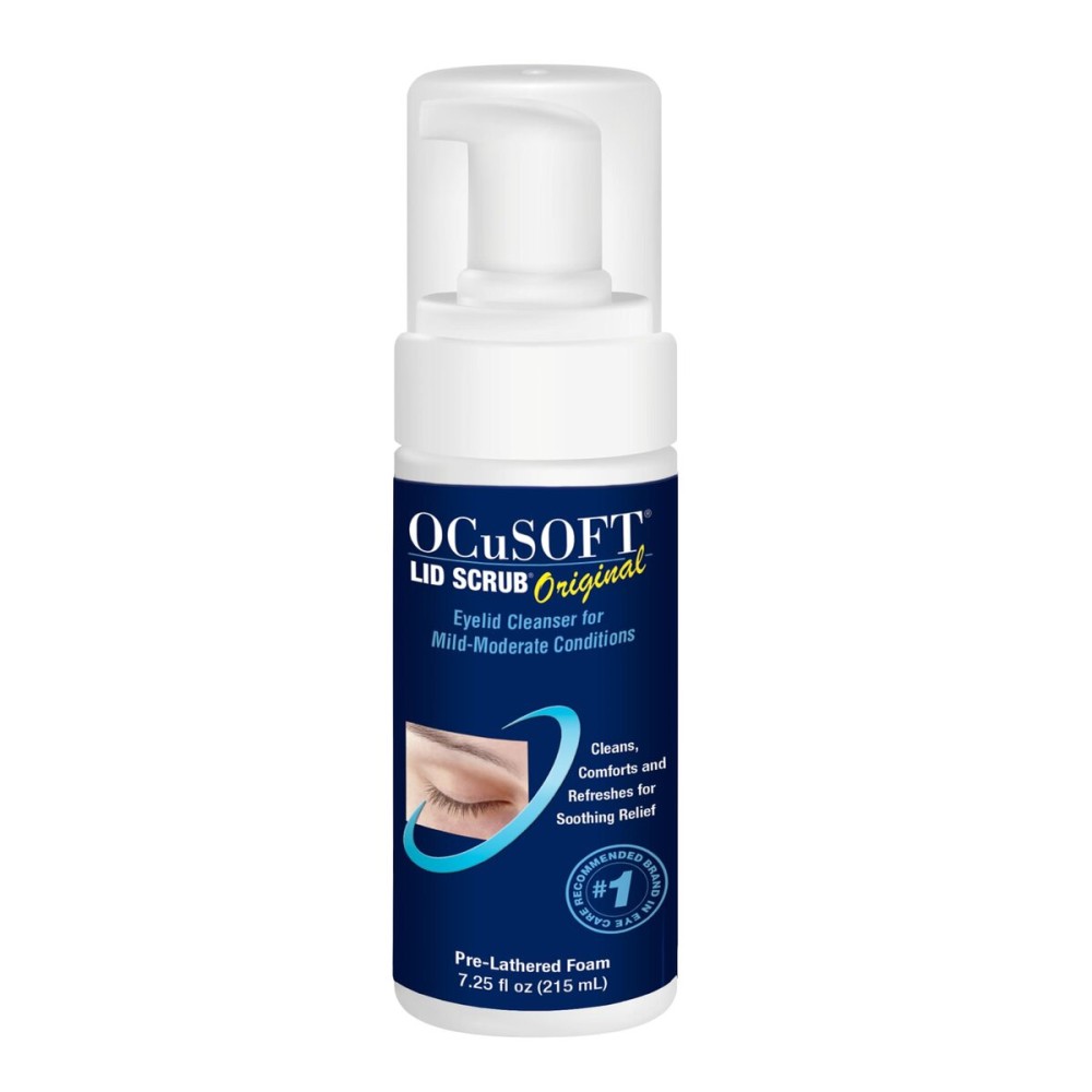 OCuSOFT Lid Scrub Original Foaming Eyelid Cleanser - Mild Instant Foaming Eyelid & Eyelash Cleanser - Daily Eyelid Wash to Remove Oil, Dust, Pollen & Eye Makeup - 7.25 fl oz OCuSOFT Lid Scrub Original Foaming Eyelid Cleanser - Mild Instant Foaming Eyelid & Eyelash Cleanser - Daily Eyelid Wash to Remove Oil, Dust, Pollen & Eye Makeup - 7.25 fl oz