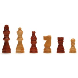WE Games French Staunton Wooden Chess Pieces, Weighted, Handpolished, Sheesham Wood, 2.5 inch King