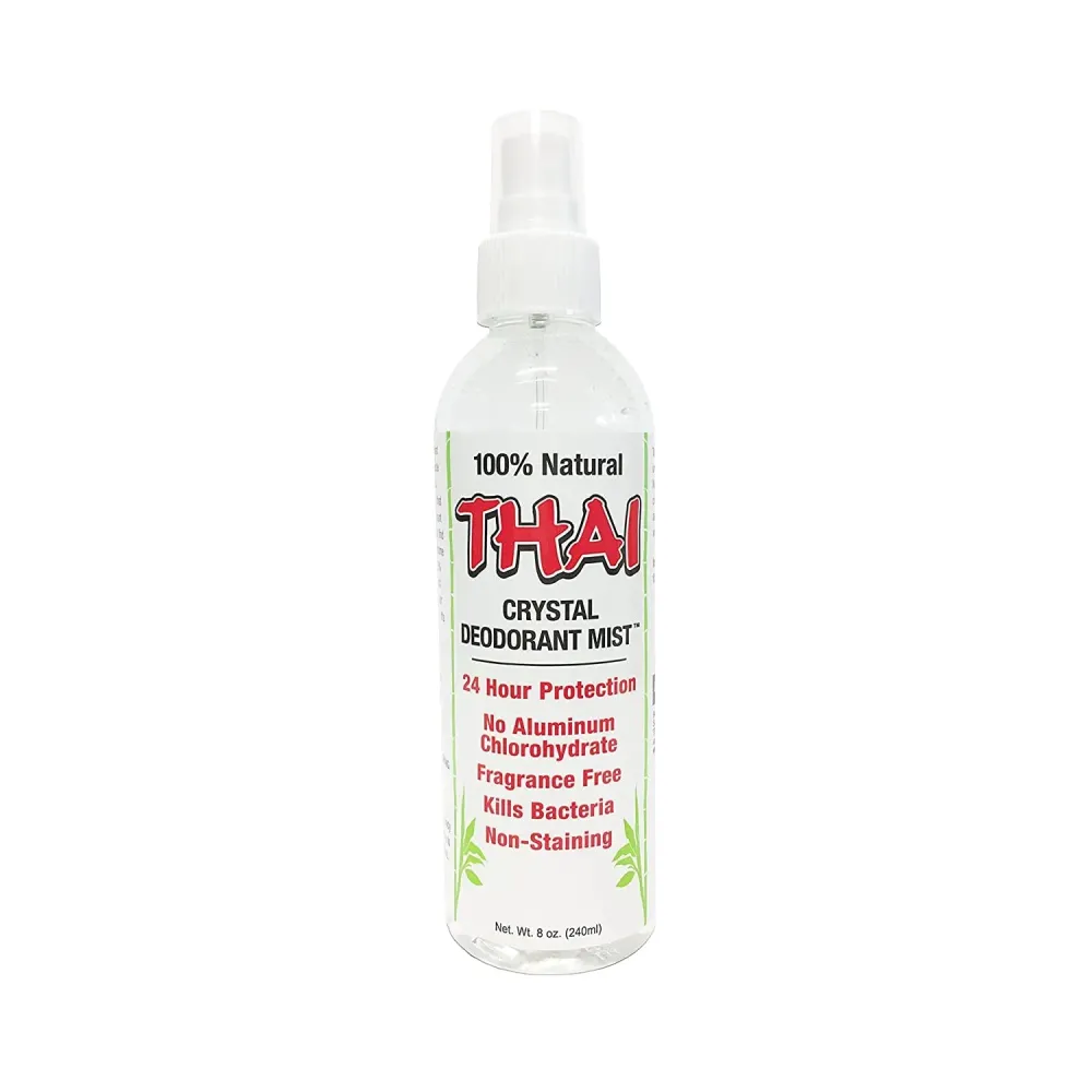 THAI Natural Crystal Deodorant Mist Spray, 8 Ounce (Pack of 1) THAI Natural Crystal Deodorant Mist Spray, 8 Ounce (Pack of 1)
