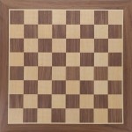 WE Games Classic Walnut Wooden Chess Board Only 11.875 inches, Large Chess Board for Adults, Wood Veneer Chessboard, 1.25 inch Squares