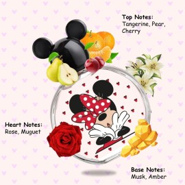 Minnie Mouse, Disney, Fragrance, for Kids, Eau de Toilette, EDT, 3.4oz, 100ml, Perfume, Spray, Made in Spain, by Air Val International Minnie Mouse, Disney, Fragrance, for Kids, Eau de Toilette, EDT, 3.4oz, 100ml, Perfume, Spray, Made in Spain, by Air Val International