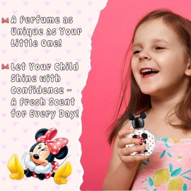 Minnie Mouse, Disney, Fragrance, for Kids, Eau de Toilette, EDT, 3.4oz, 100ml, Perfume, Spray, Made in Spain, by Air Val International Minnie Mouse, Disney, Fragrance, for Kids, Eau de Toilette, EDT, 3.4oz, 100ml, Perfume, Spray, Made in Spain, by Air Val International