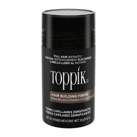 Toppik Hair Building Fibers, Medium Brown, 12g Fill In Fine or Thinning Hair Instantly Thicker, Fuller Looking Hair 9 Shades for Men & Women