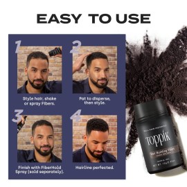 Toppik Hair Building Fibers, Medium Brown, 12g Fill In Fine or Thinning Hair Instantly Thicker, Fuller Looking Hair 9 Shades for Men & Women Toppik Hair Building Fibers, Medium Brown, 12g Fill In Fine or Thinning Hair Instantly Thicker, Fuller Looking Hair 9 Shades for Men & Women