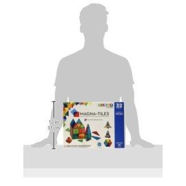 MAGNA-TILES Classic 32-Piece Magnetic Construction Set, The ORIGINAL Magnetic Building Brand MAGNA-TILES Classic 32-Piece Magnetic Construction Set, The ORIGINAL Magnetic Building Brand