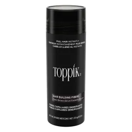 Toppik Hair Building Fibers, Dark Brown, 27.5g, Fill In Fine or Thinning Hair, Instantly Thicker, Fuller Looking Hair, 9 Shades for Men and Women , 0.97 Oz (Pack of 1)