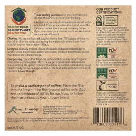 If You Care Coffee Filter Baskets ( 1x100 CT ), Fits 8-12 Cup Drip Coffee Makers If You Care Coffee Filter Baskets ( 1x100 CT ), Fits 8-12 Cup Drip Coffee Makers