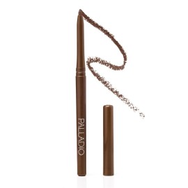 Palladio Retractable Waterproof Eyeliner, Richly Pigmented Color and Creamy, Slip Twist Up Pencil Eye Liner, Smudge Proof Long Lasting Application, All Day Wear, No Sharpener Required, Brownie Palladio Retractable Waterproof Eyeliner, Richly Pigmented Color and Creamy, Slip Twist Up Pencil Eye Liner, Smudge Proof Long Lasting Application, All Day Wear, No Sharpener Required, Brownie
