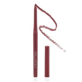 Palladio, Retractable Waterproof Lip Liner High Pigmented and Creamy Color Slim Twist Up Smudge Proof Formula with Long Lasting All Day Wear No Sharpener Required, Plum Palladio, Retractable Waterproof Lip Liner High Pigmented and Creamy Color Slim Twist Up Smudge Proof Formula with Long Lasting All Day Wear No Sharpener Required, Plum